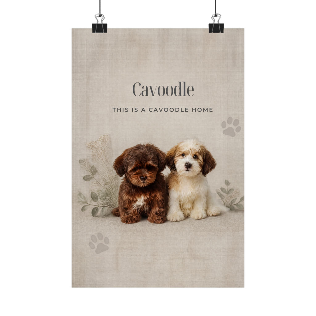 Cavoodle Print · Dog Breed Wall Art · Cavoodle Gift · Matte Poster