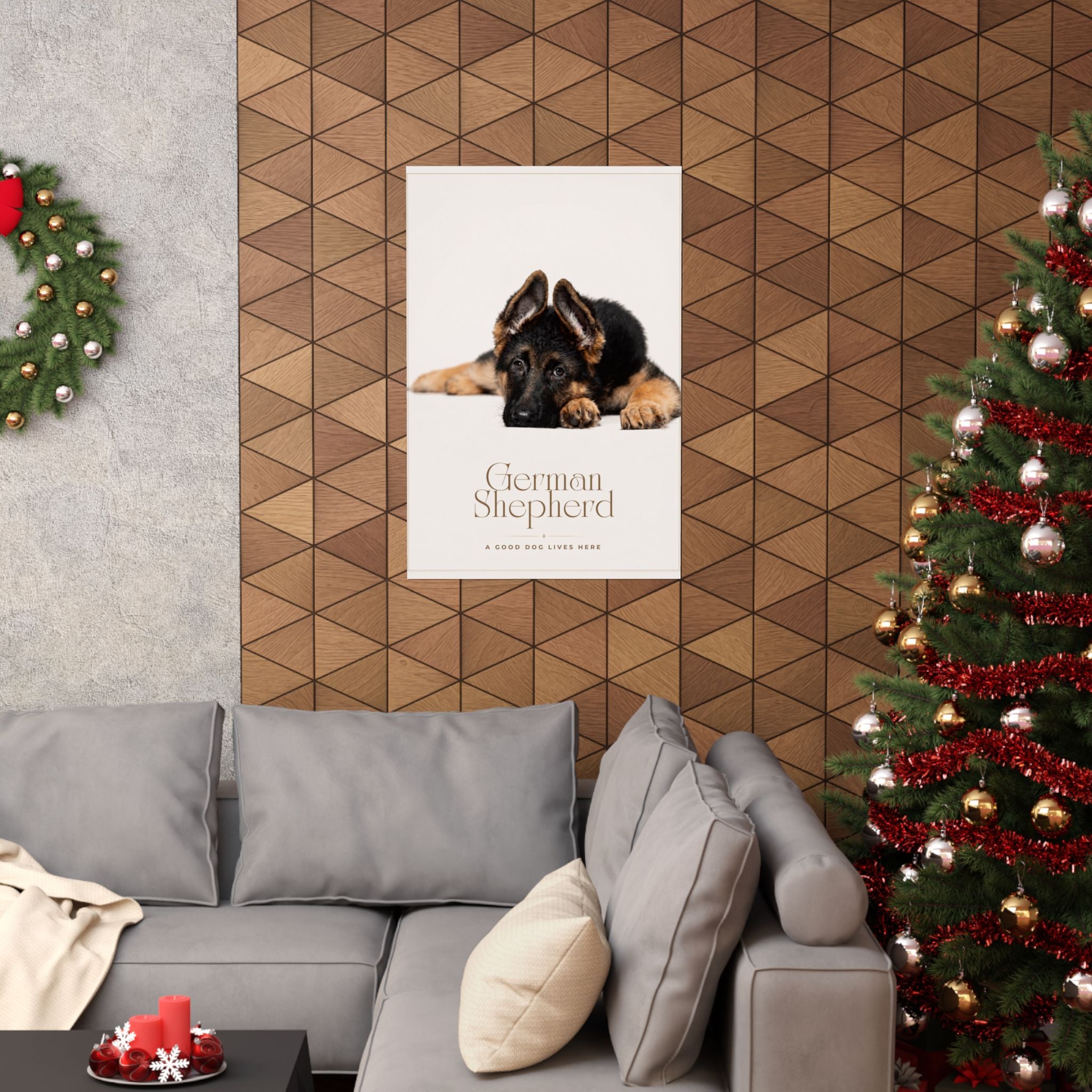 German Shepherd Print · Dog Breed Wall Art · German Shepherd Gift · Matte Poster
