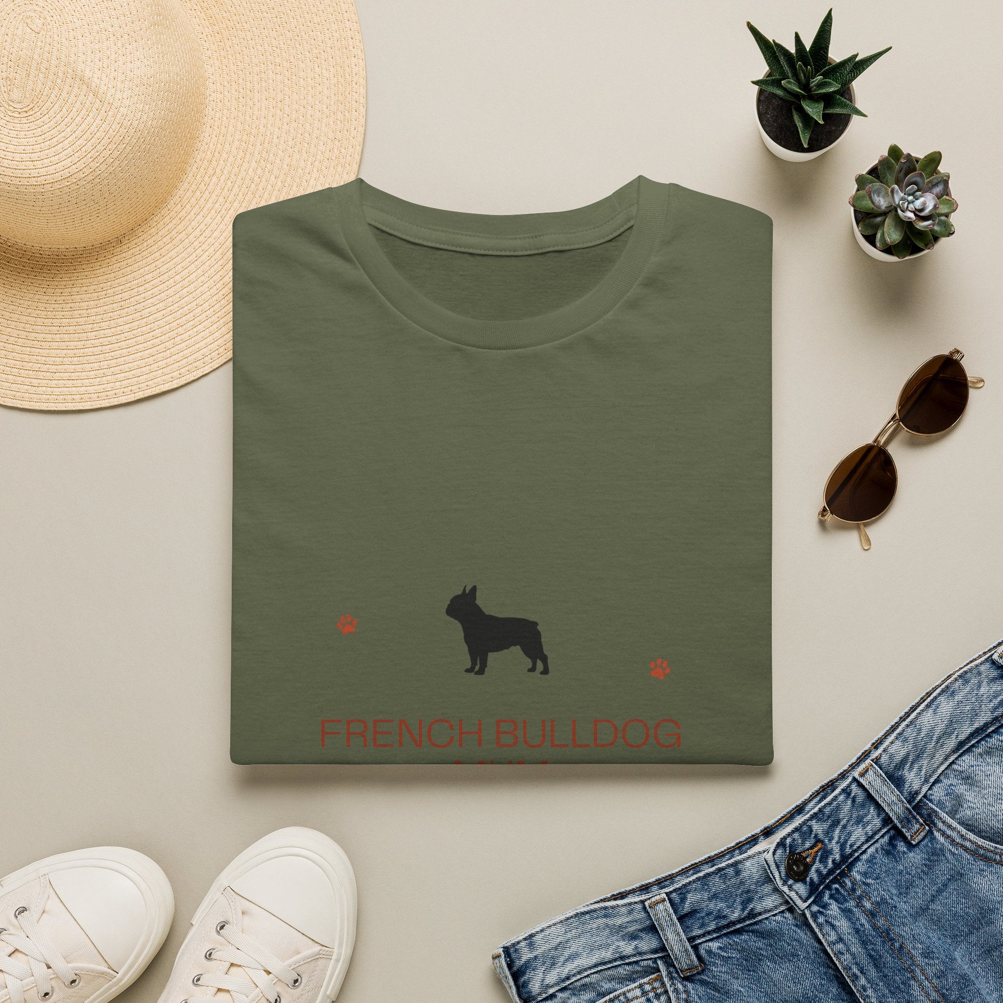 French Bulldog Mum T-Shirt · Frenchie Gift for Women · Dog Mum Tee