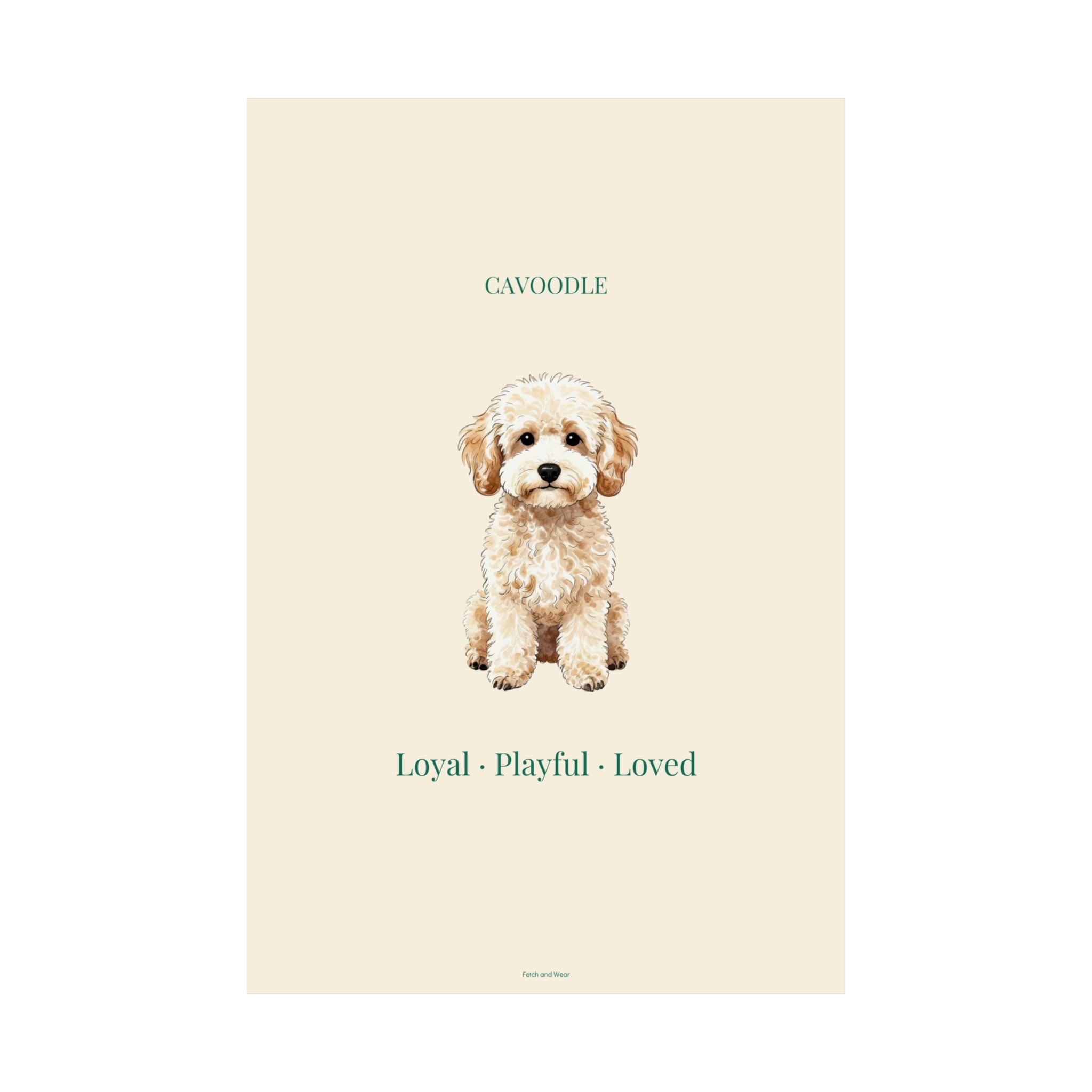 Cavoodle Print · Dog Breed Wall Art · Cavoodle Gift · Matte Poster