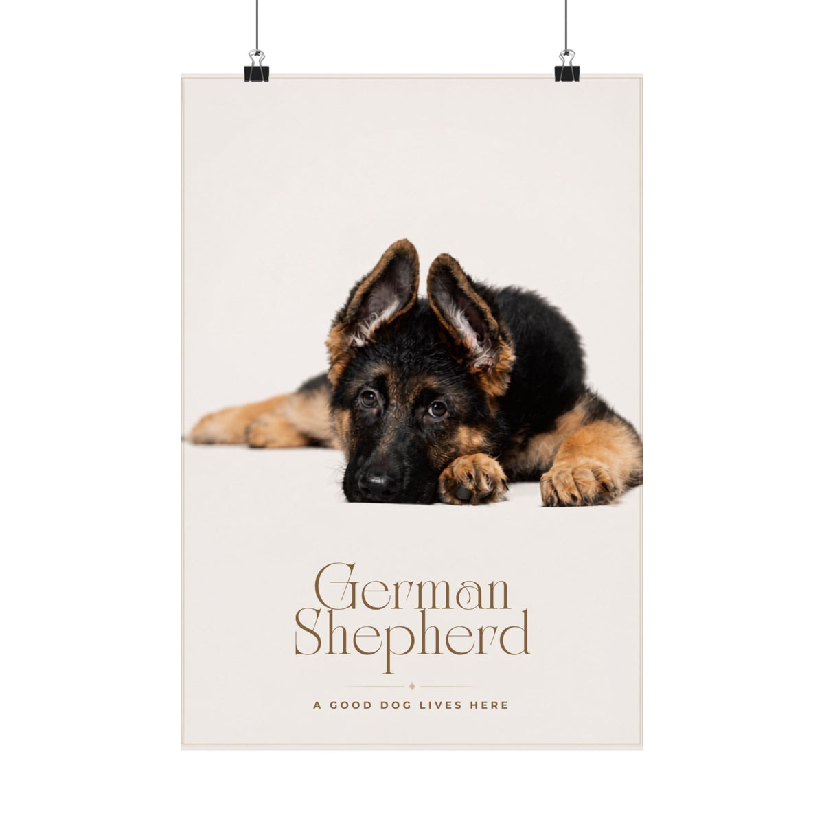 German Shepherd Print · Dog Breed Wall Art · German Shepherd Gift · Matte Poster