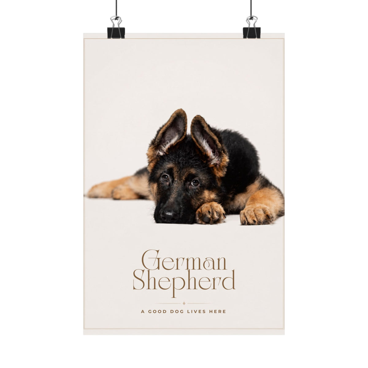 German Shepherd Print · Dog Breed Wall Art · German Shepherd Gift · Matte Poster