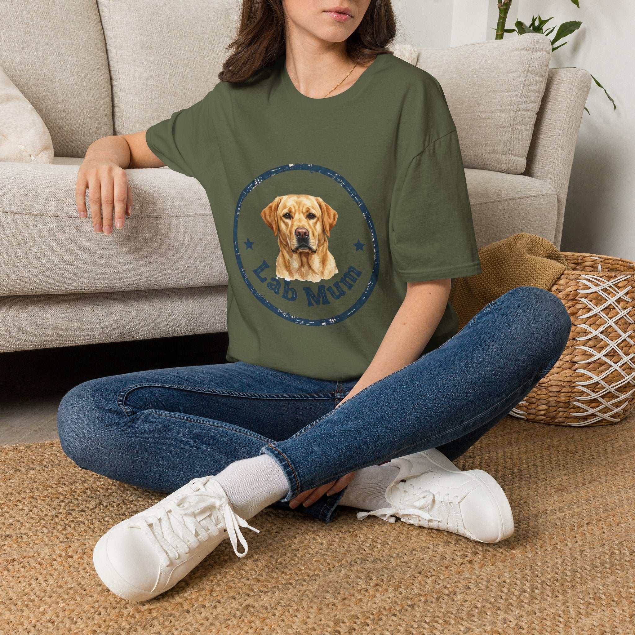 Labrador Mum T-Shirt · Lab Retriever Gift · Dog Mum Tee