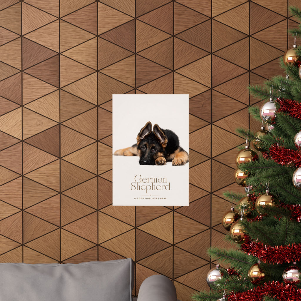 German Shepherd Print · Dog Breed Wall Art · German Shepherd Gift · Matte Poster