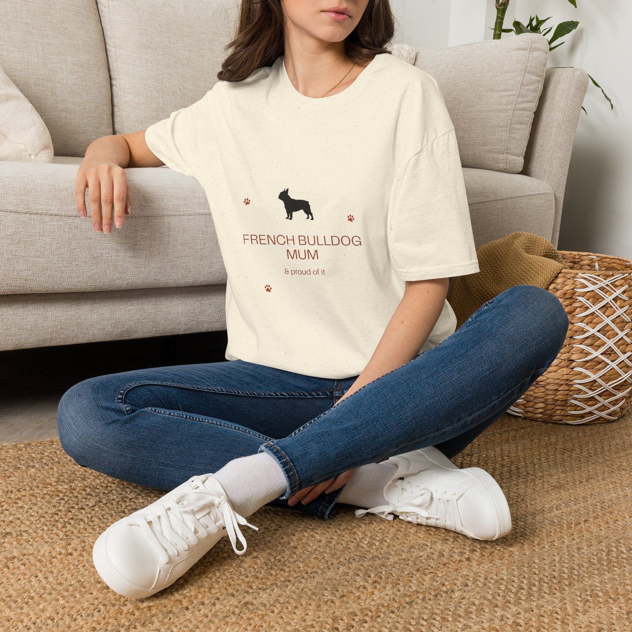 French Bulldog Mum T-Shirt · Frenchie Gift for Women · Dog Mum Tee