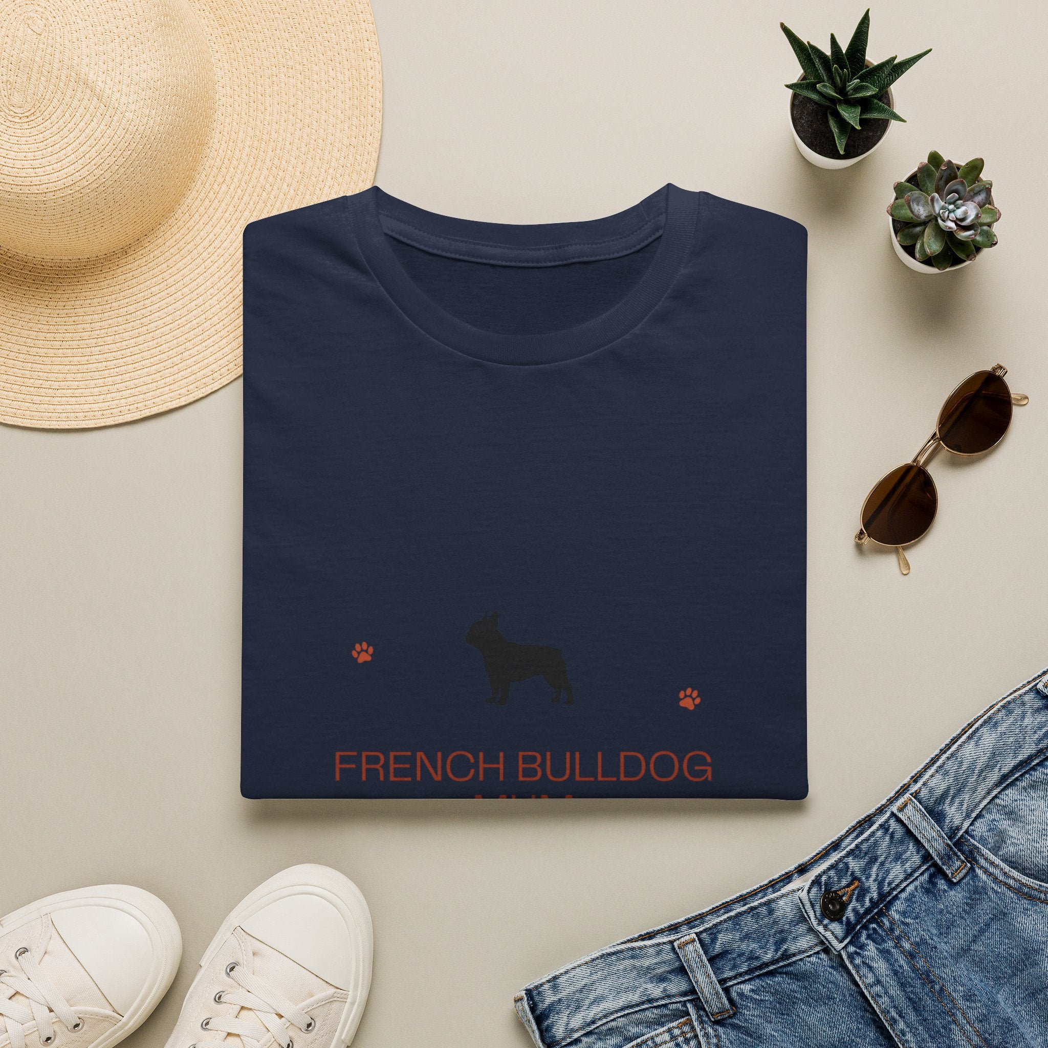 French Bulldog Mum T-Shirt · Frenchie Gift for Women · Dog Mum Tee