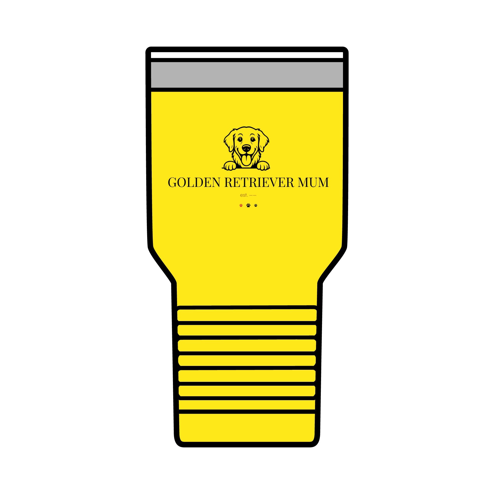 Golden Retriever Mum Tumbler · Insulated 30oz Travel Cup · Golden Retriever Gift
