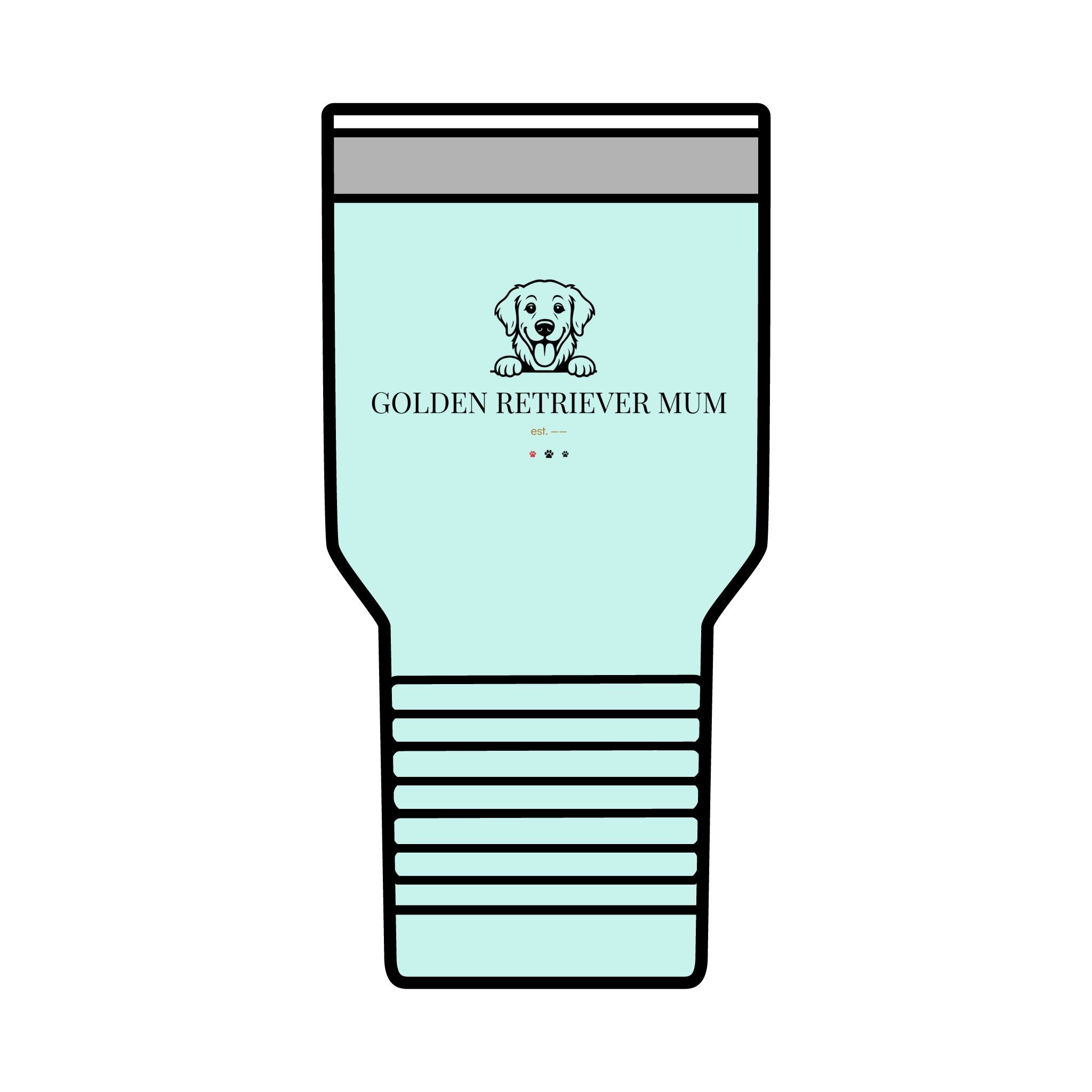 Golden Retriever Mum Tumbler · Insulated 30oz Travel Cup · Golden Retriever Gift