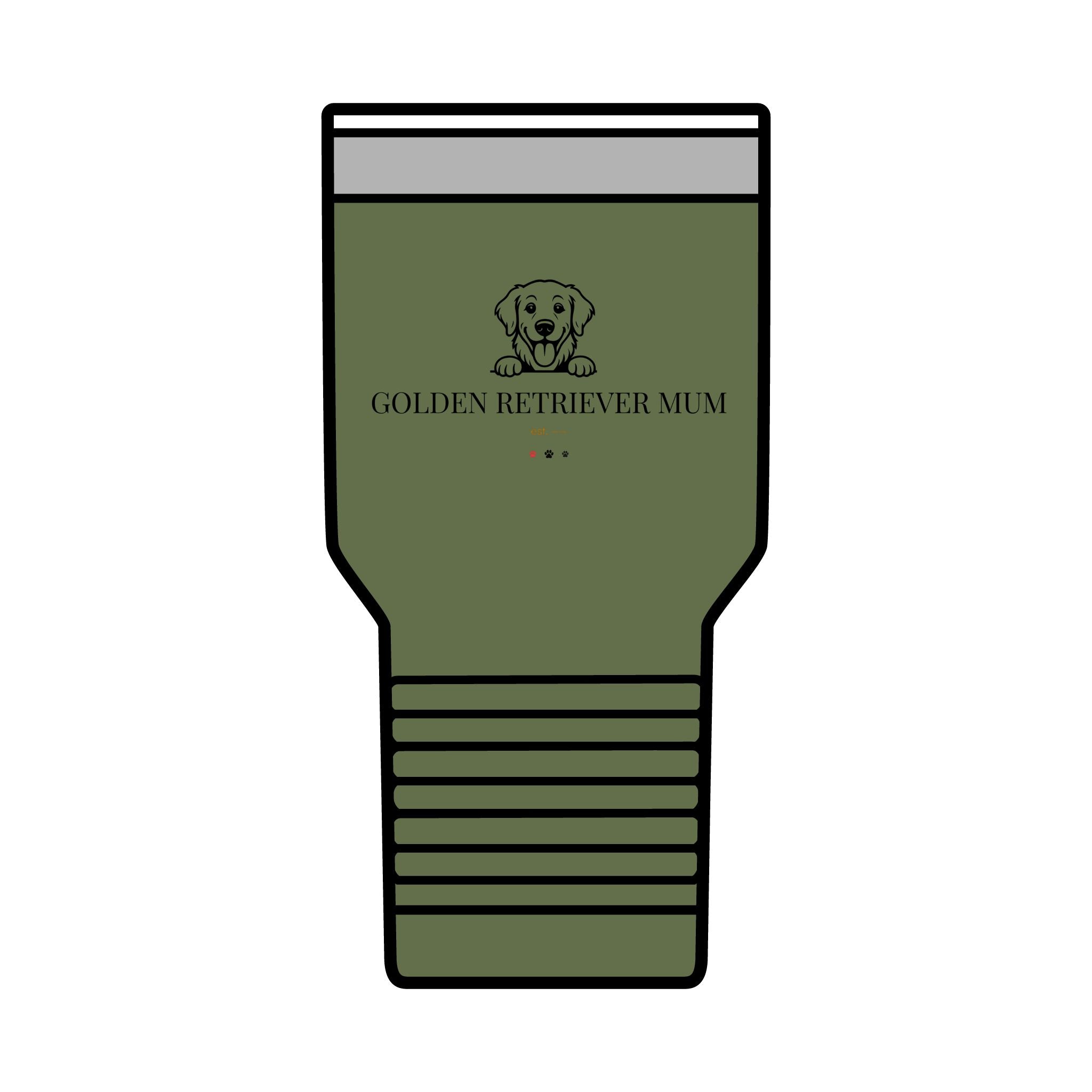 Golden Retriever Mum Tumbler · Insulated 30oz Travel Cup · Golden Retriever Gift