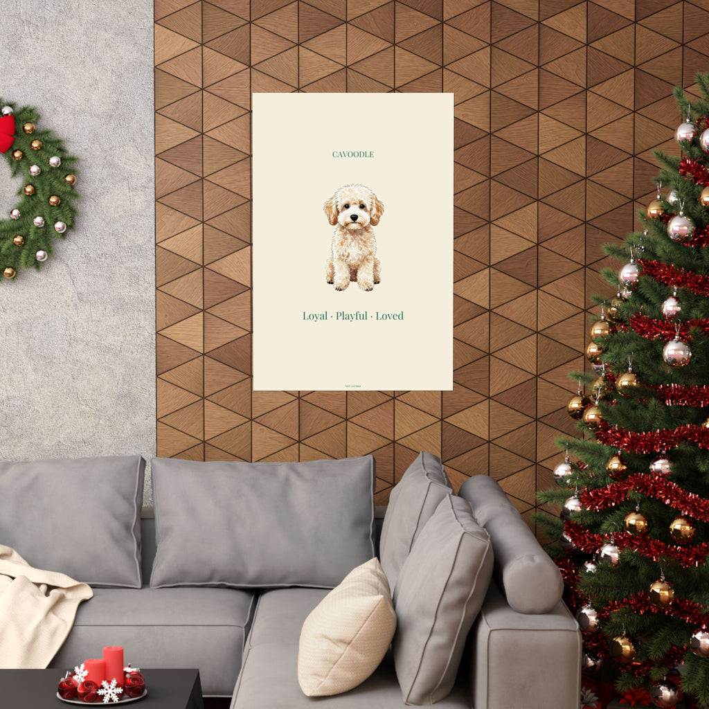 Cavoodle Print · Dog Breed Wall Art · Cavoodle Gift · Matte Poster