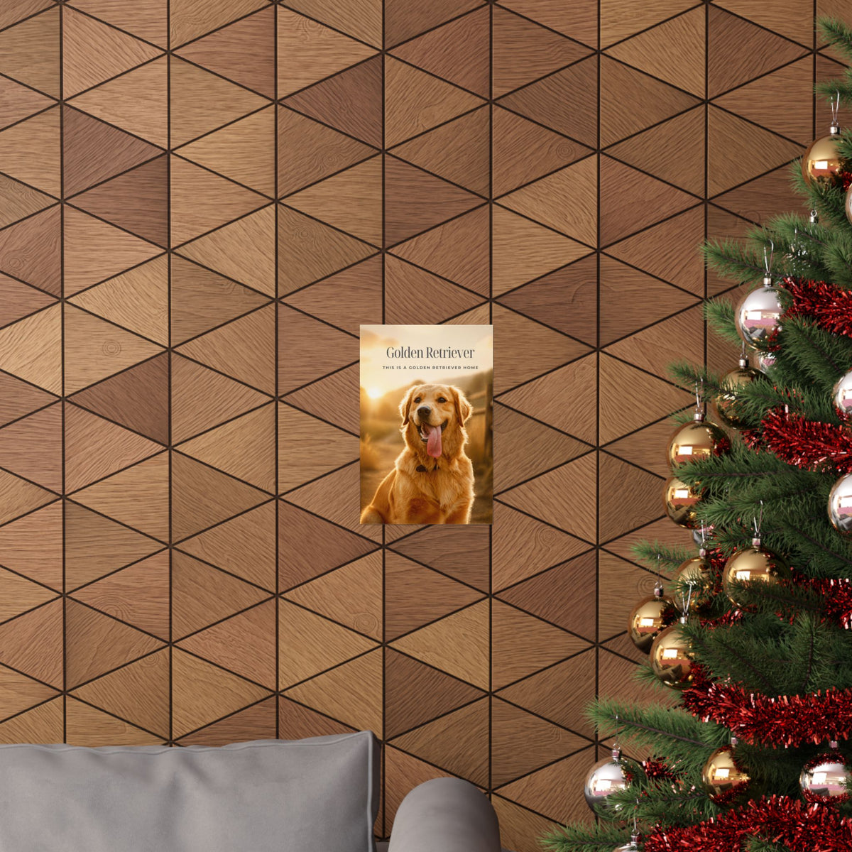 Golden Retriever Print · Dog Breed Wall Art · Golden Retriever Gift · Matte Poster