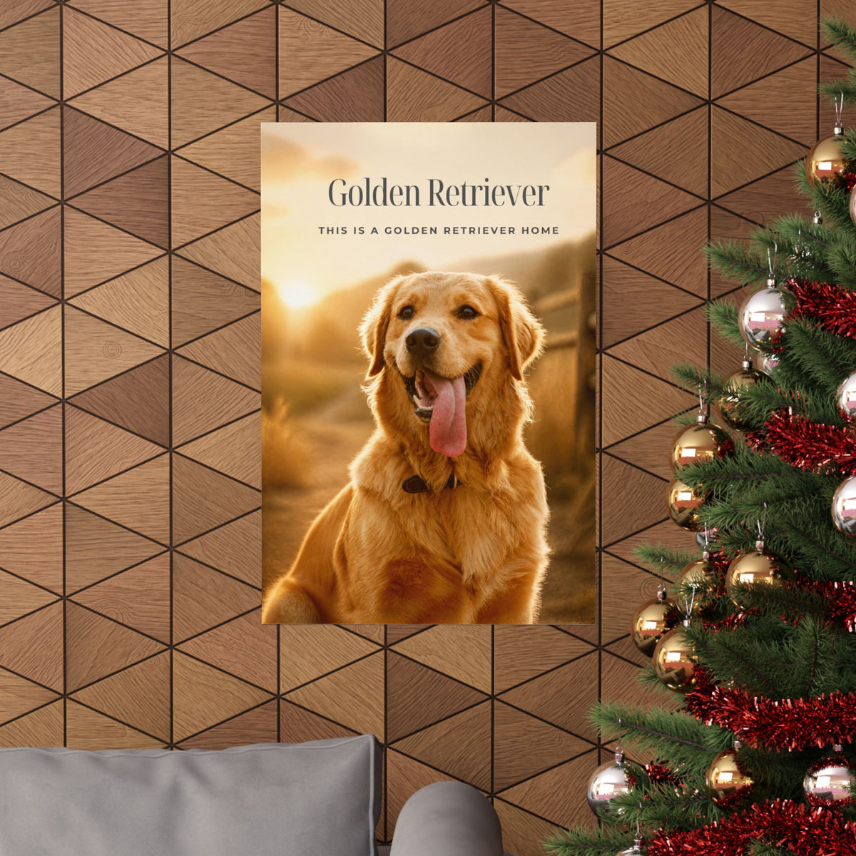 Golden Retriever Print · Dog Breed Wall Art · Golden Retriever Gift · Matte Poster