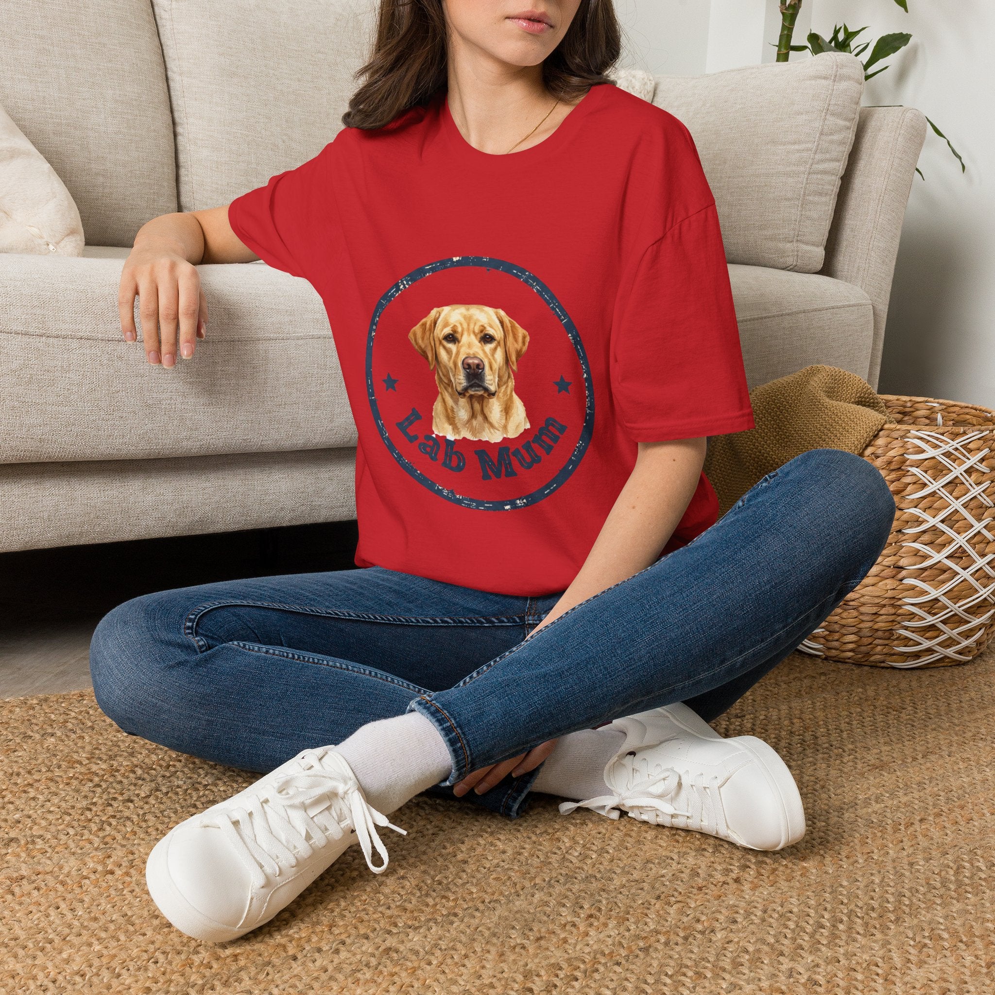 Labrador Mum T-Shirt · Lab Retriever Gift · Dog Mum Tee