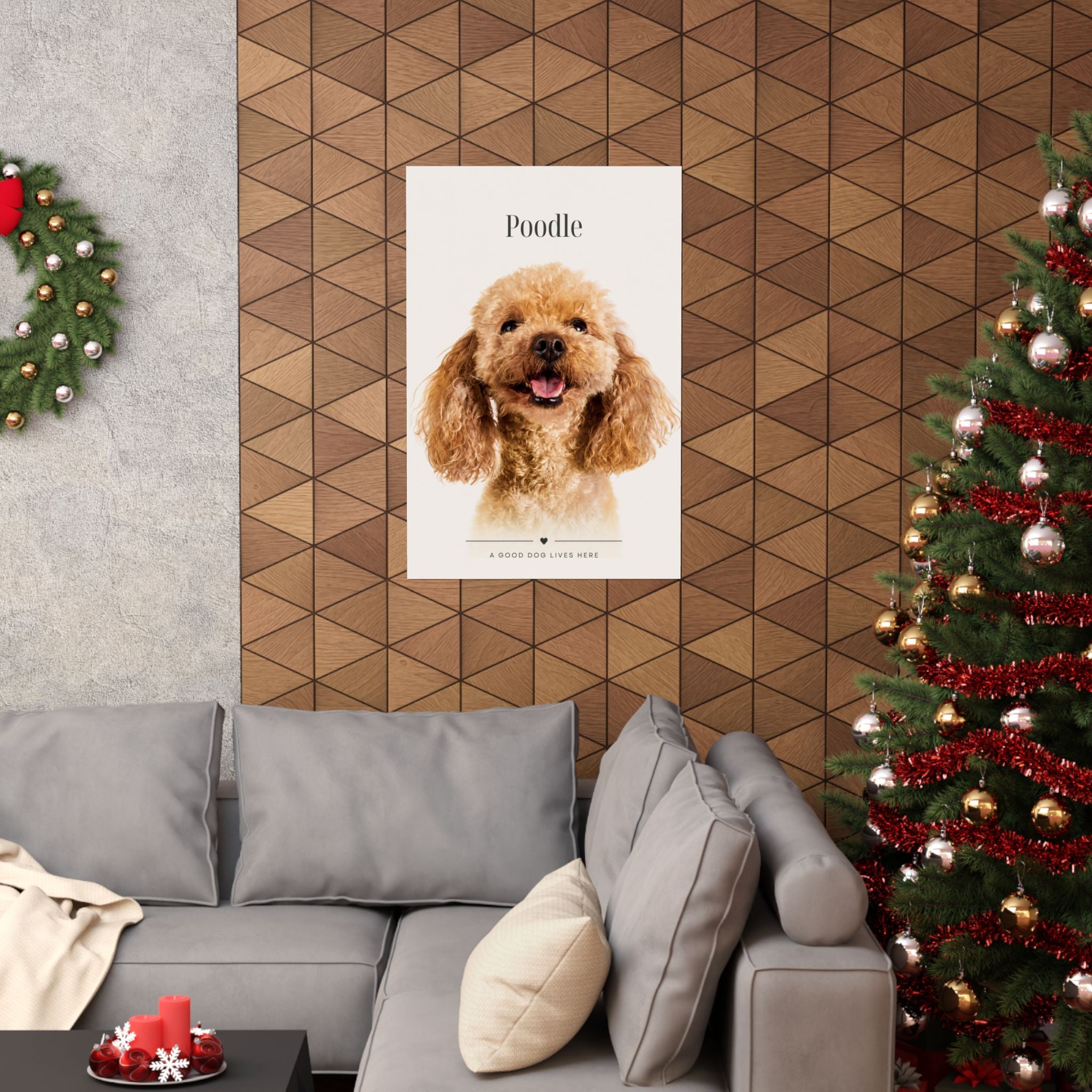 Poodle Print · Dog Breed Wall Art · Poodle Gift · Matte Poster