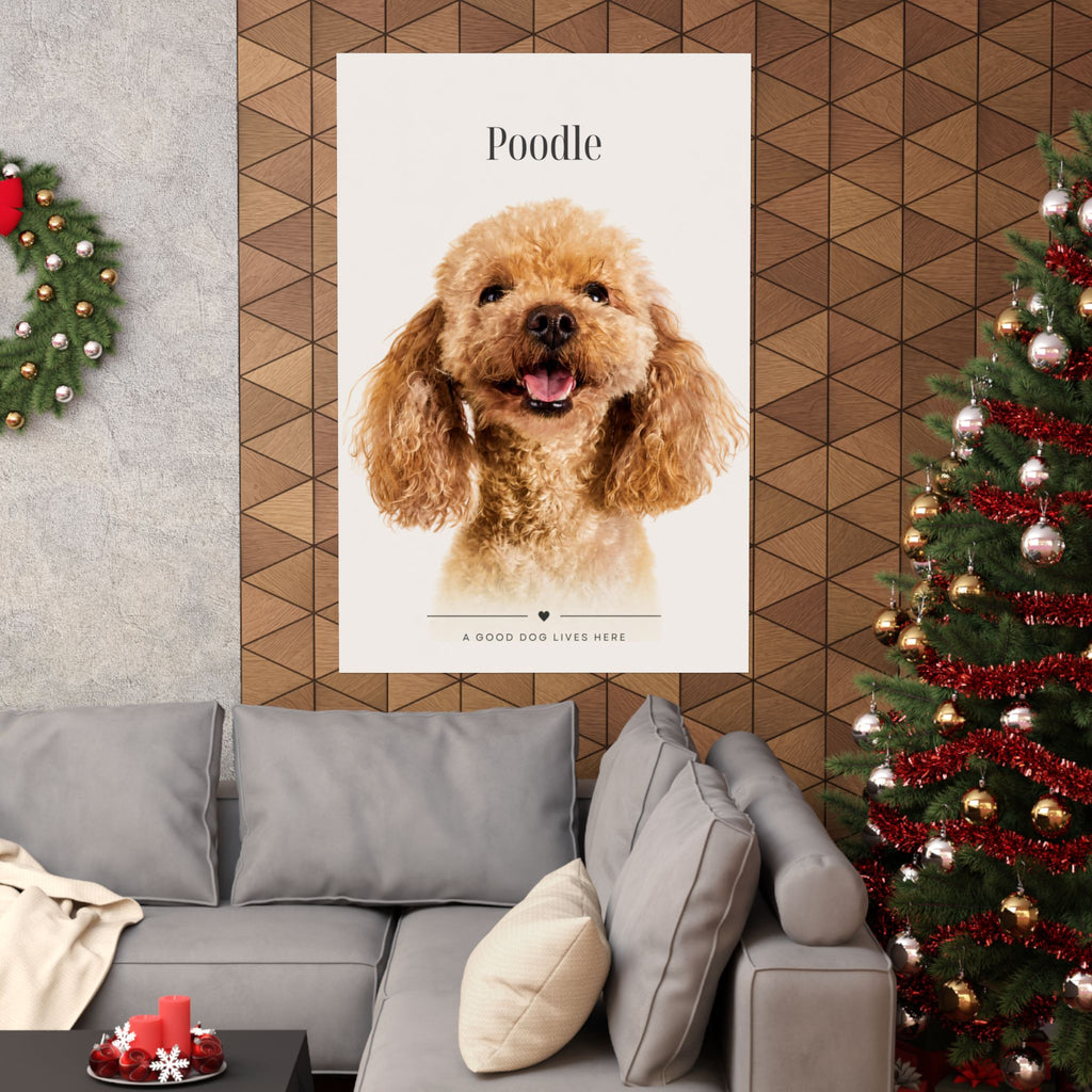 Poodle Print · Dog Breed Wall Art · Poodle Gift · Matte Poster
