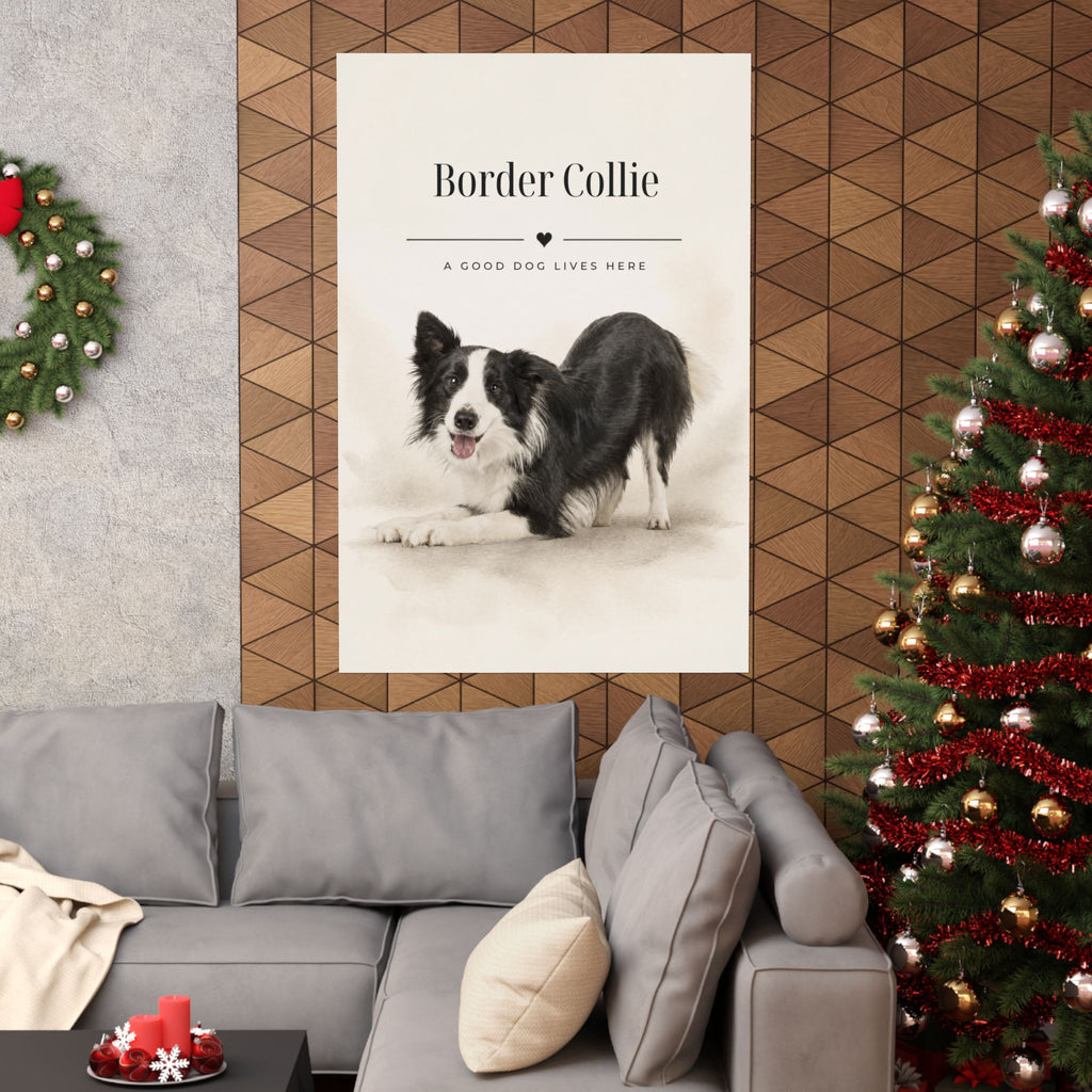 Border Collie Print · Dog Breed Wall Art · Border Collie Gift · Matte Poster
