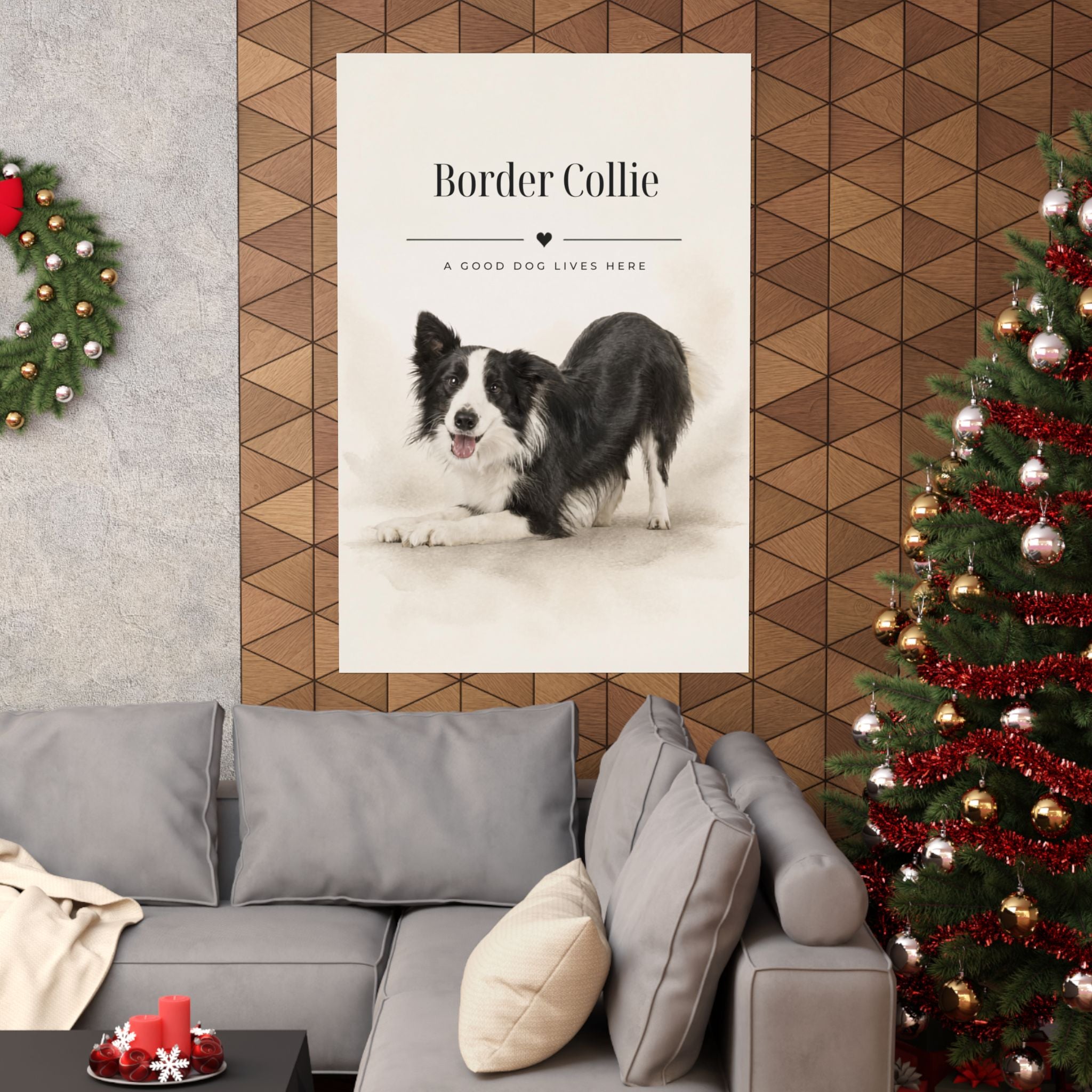 Border Collie Print · Dog Breed Wall Art · Border Collie Gift · Matte Poster
