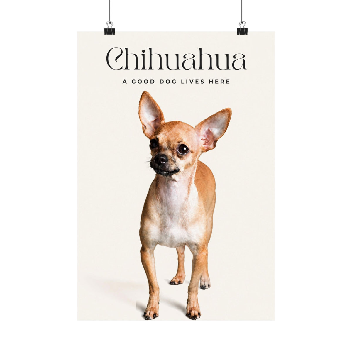 Chihuahua Print · Dog Breed Wall Art · Chihuahua Gift · Matte Poster