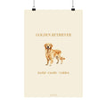 Golden Retriever Print · Dog Breed Wall Art · Golden Retriever Gift · Matte Poster