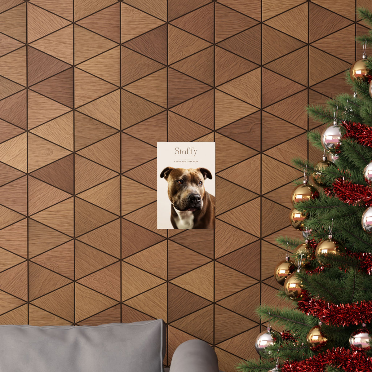 Staffy Print · Dog Breed Wall Art · Staffy Gift · Matte Poster
