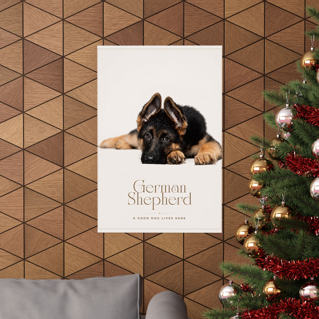 German Shepherd Print · Dog Breed Wall Art · German Shepherd Gift · Matte Poster