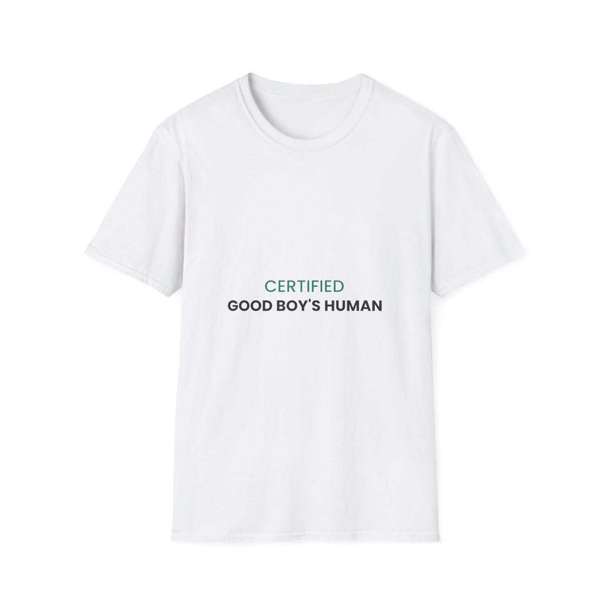 Certified Good Boy's Human T-Shirt · Dog Lover Gift · Minimal Dog Owner Tee