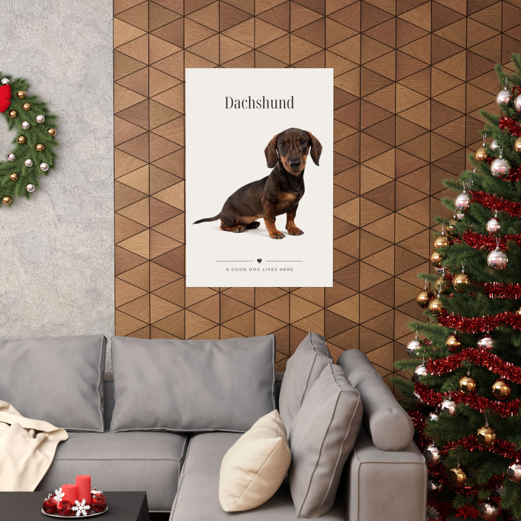 Dachshund Print · Dog Breed Wall Art · Dachshund Gift · Matte Poster