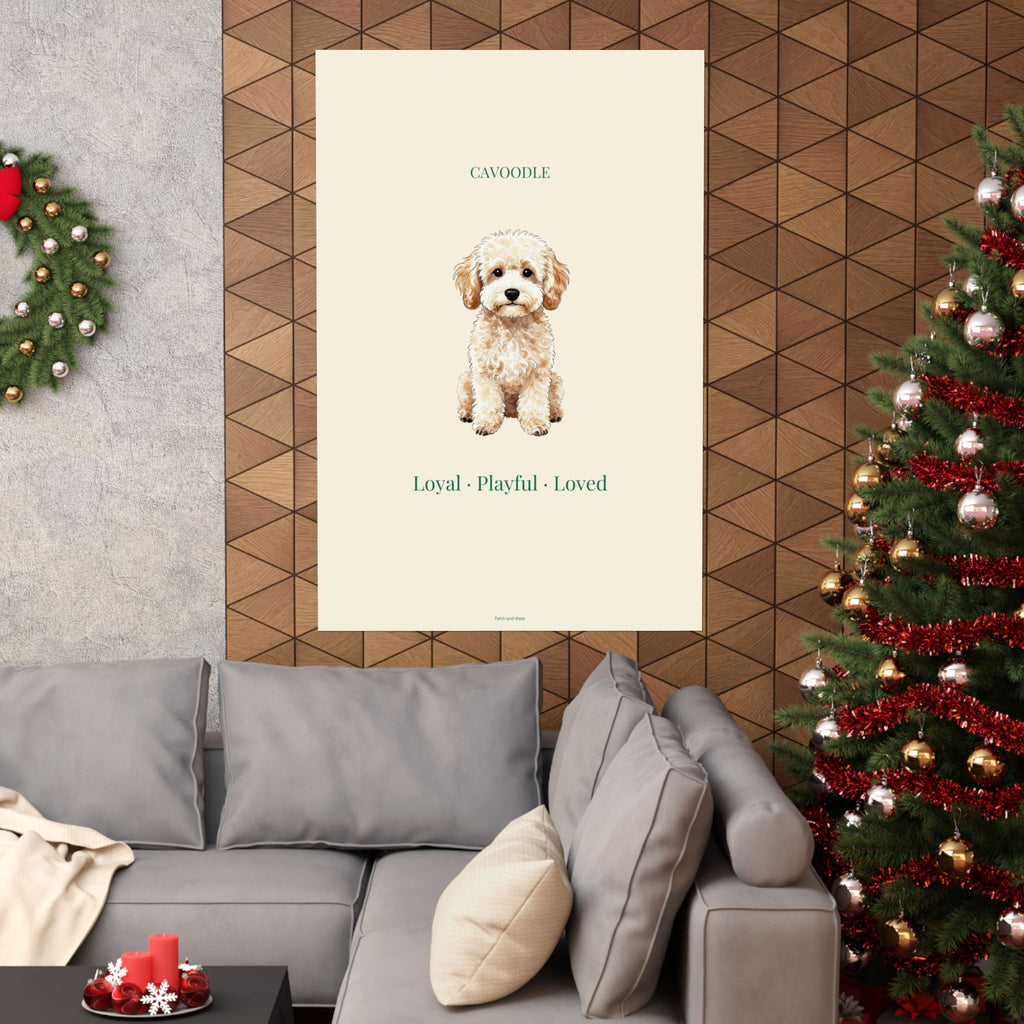 Cavoodle Print · Dog Breed Wall Art · Cavoodle Gift · Matte Poster
