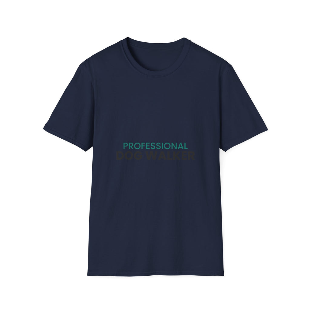 Professional Dog Walker T-Shirt · Dog Lover Gift · Minimal Dog Owner Tee