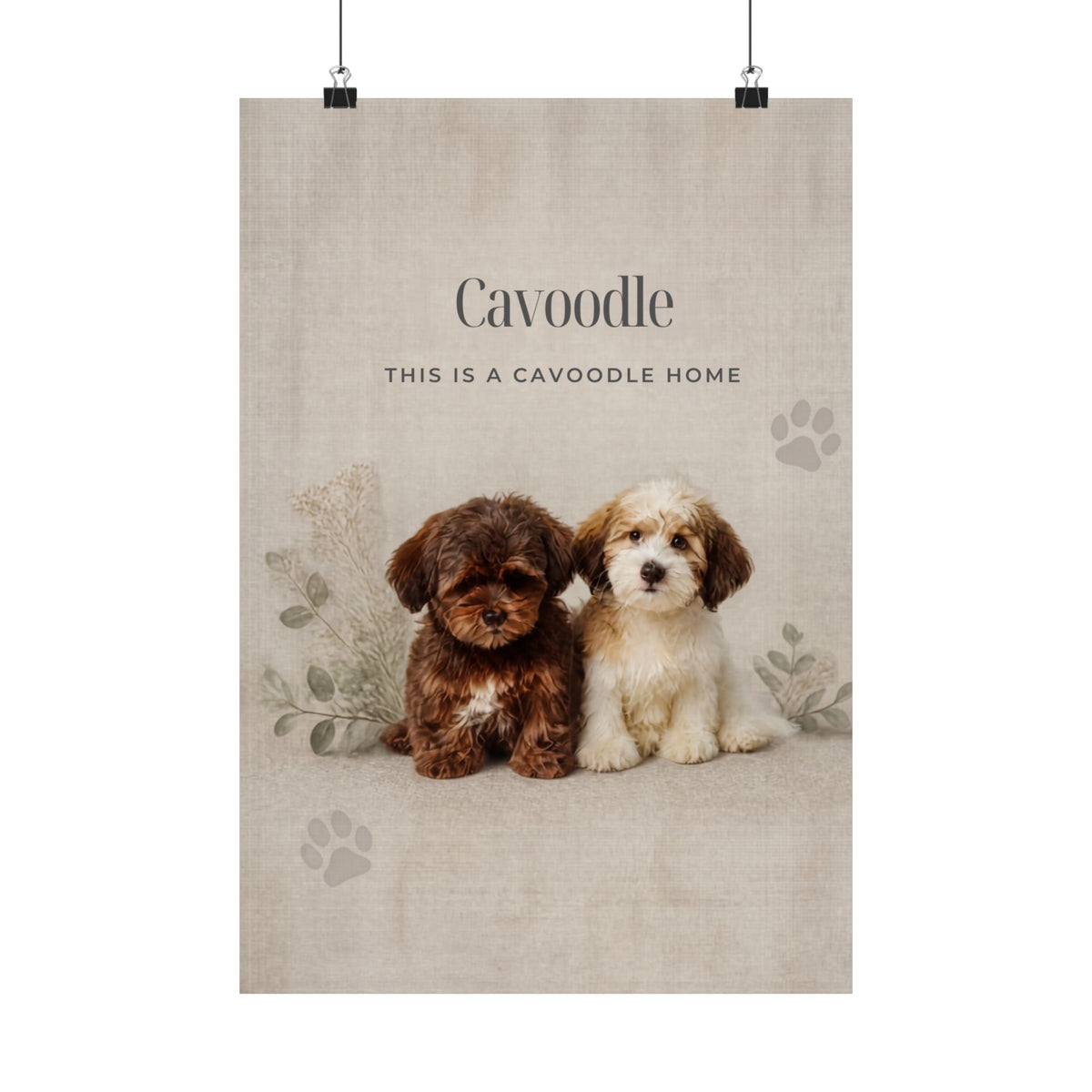 Cavoodle Print · Dog Breed Wall Art · Cavoodle Gift · Matte Poster