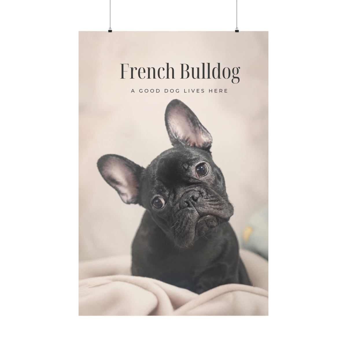 French Bulldog Print · Dog Breed Wall Art · Frenchie Gift · Matte Poster
