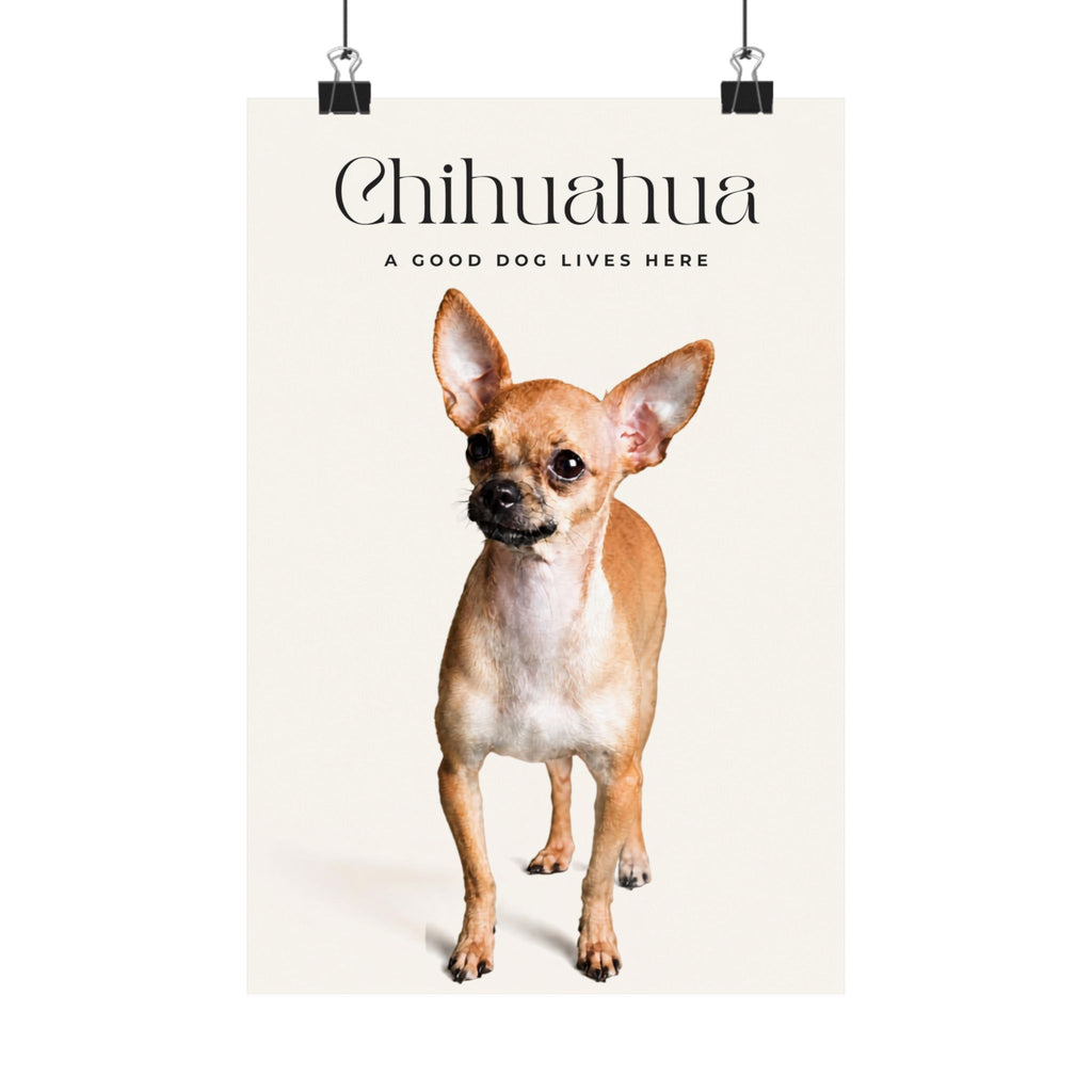 Chihuahua Print · Dog Breed Wall Art · Chihuahua Gift · Matte Poster