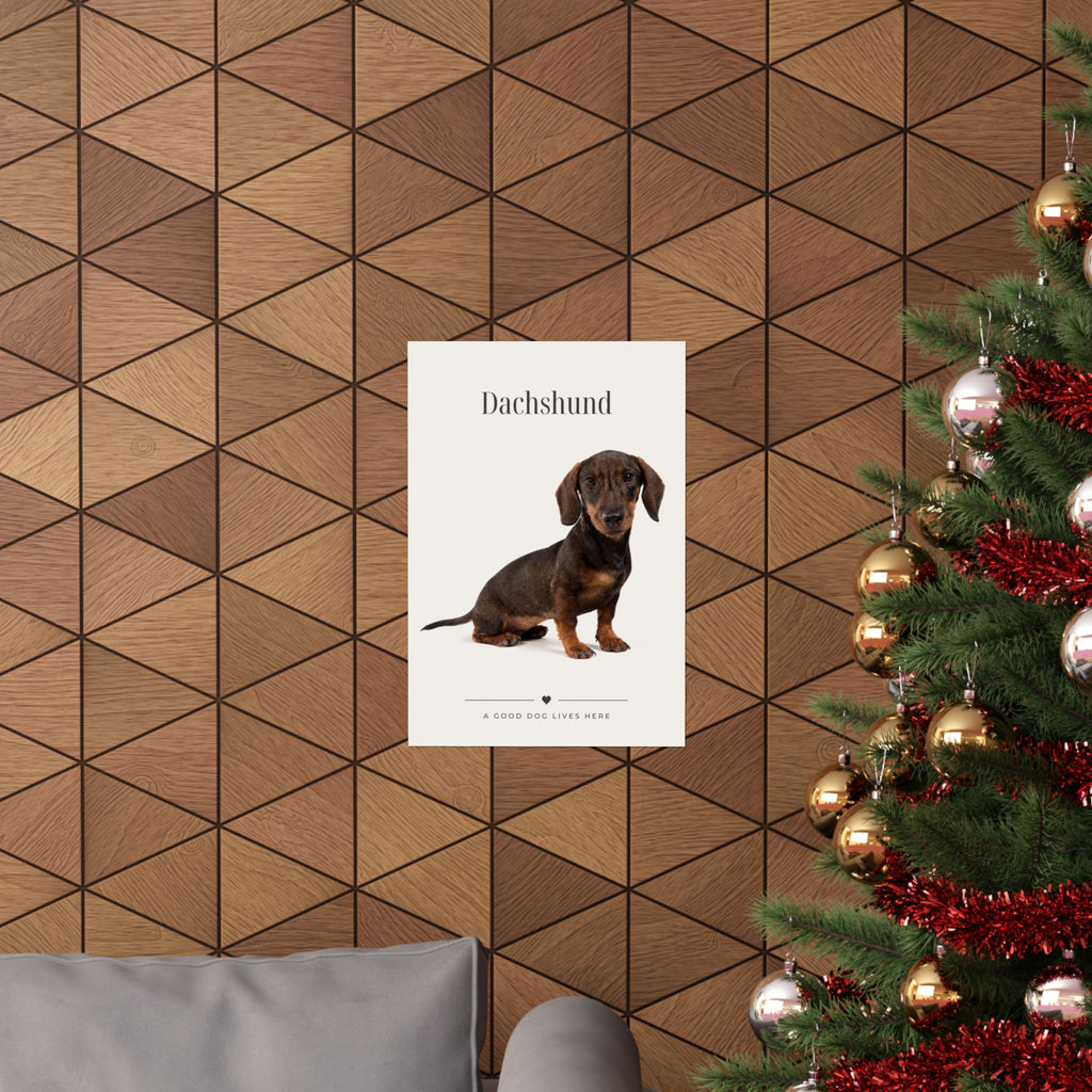Dachshund Print · Dog Breed Wall Art · Dachshund Gift · Matte Poster