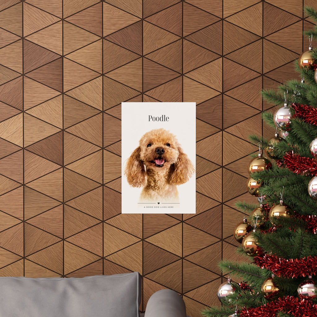 Poodle Print · Dog Breed Wall Art · Poodle Gift · Matte Poster