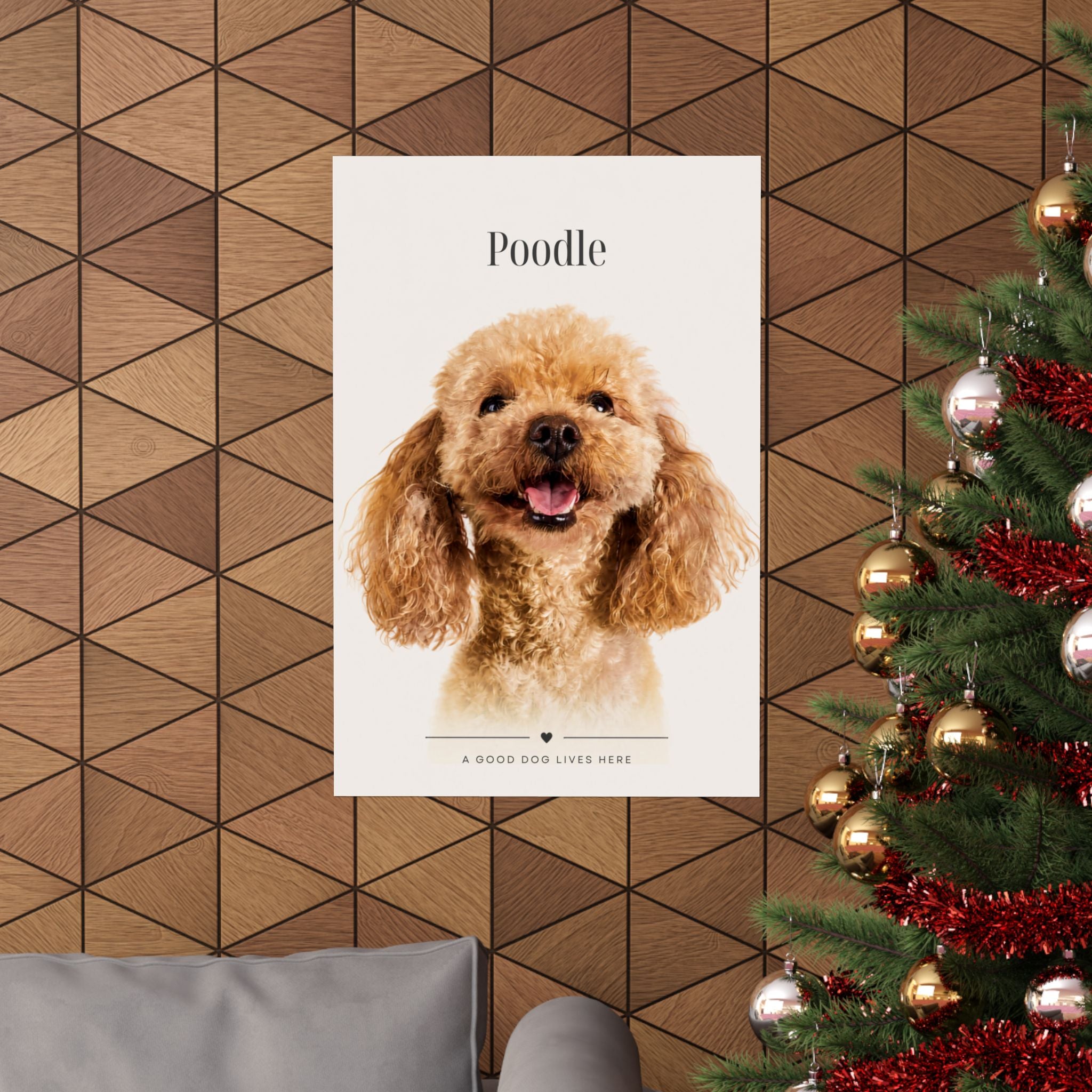 Poodle Print · Dog Breed Wall Art · Poodle Gift · Matte Poster