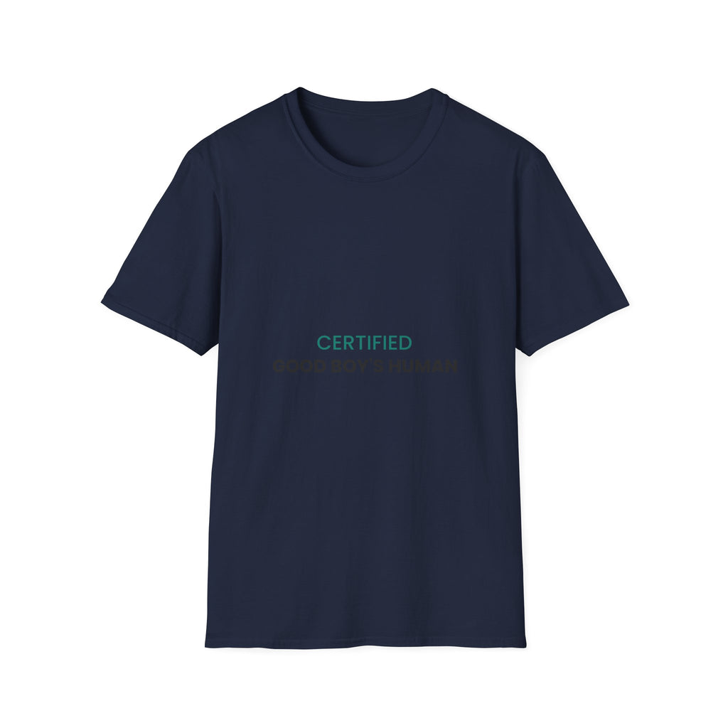 Certified Good Boy's Human T-Shirt · Dog Lover Gift · Minimal Dog Owner Tee