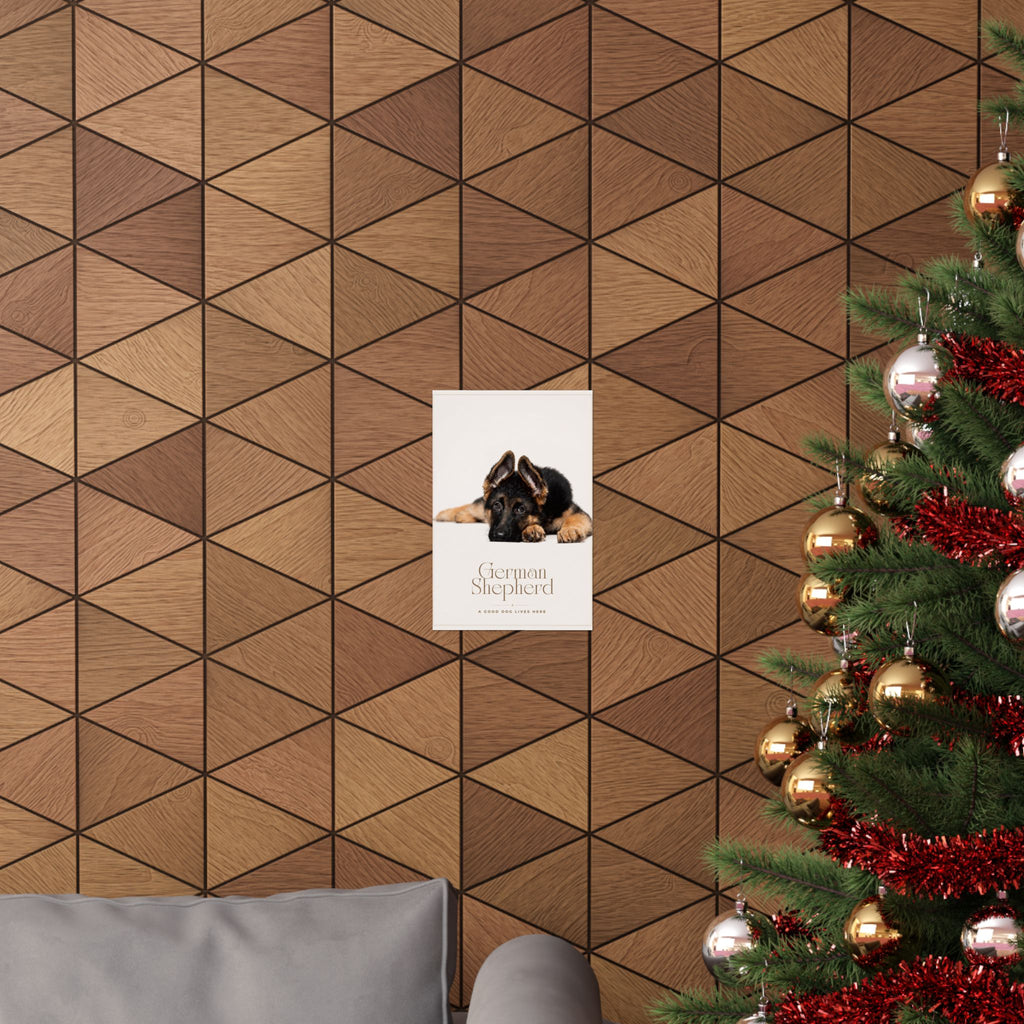 German Shepherd Print · Dog Breed Wall Art · German Shepherd Gift · Matte Poster