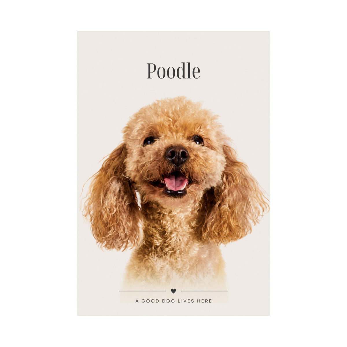 Poodle Print · Dog Breed Wall Art · Poodle Gift · Matte Poster