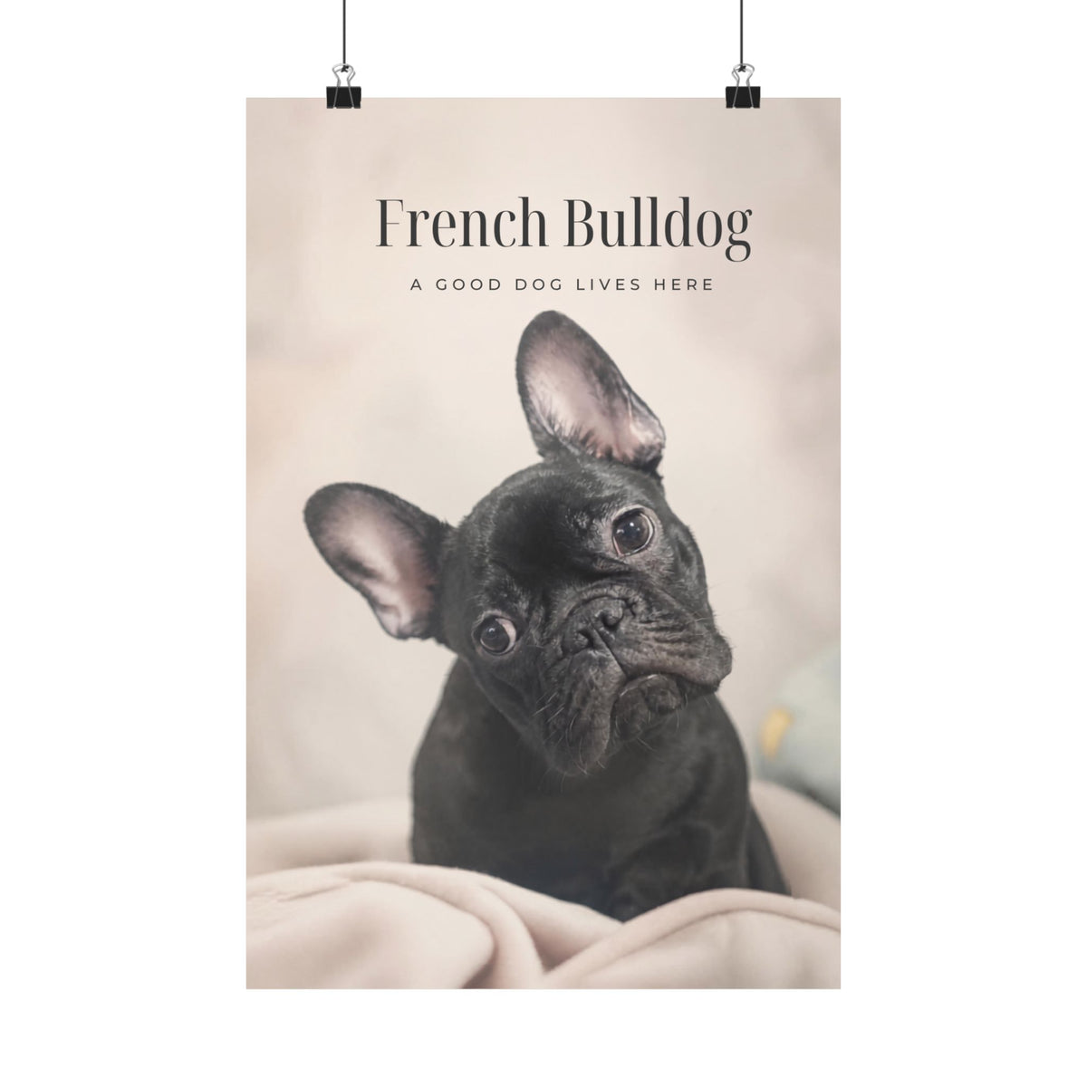 French Bulldog Print · Dog Breed Wall Art · Frenchie Gift · Matte Poster