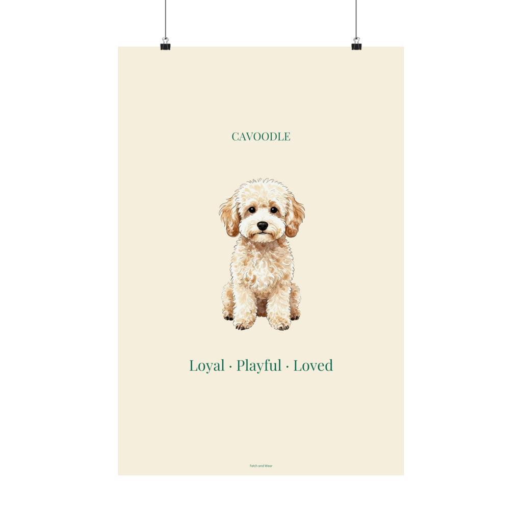 Cavoodle Print · Dog Breed Wall Art · Cavoodle Gift · Matte Poster