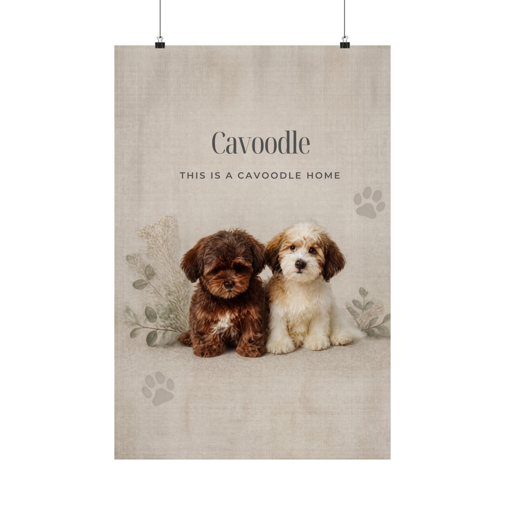 Cavoodle Print · Dog Breed Wall Art · Cavoodle Gift · Matte Poster
