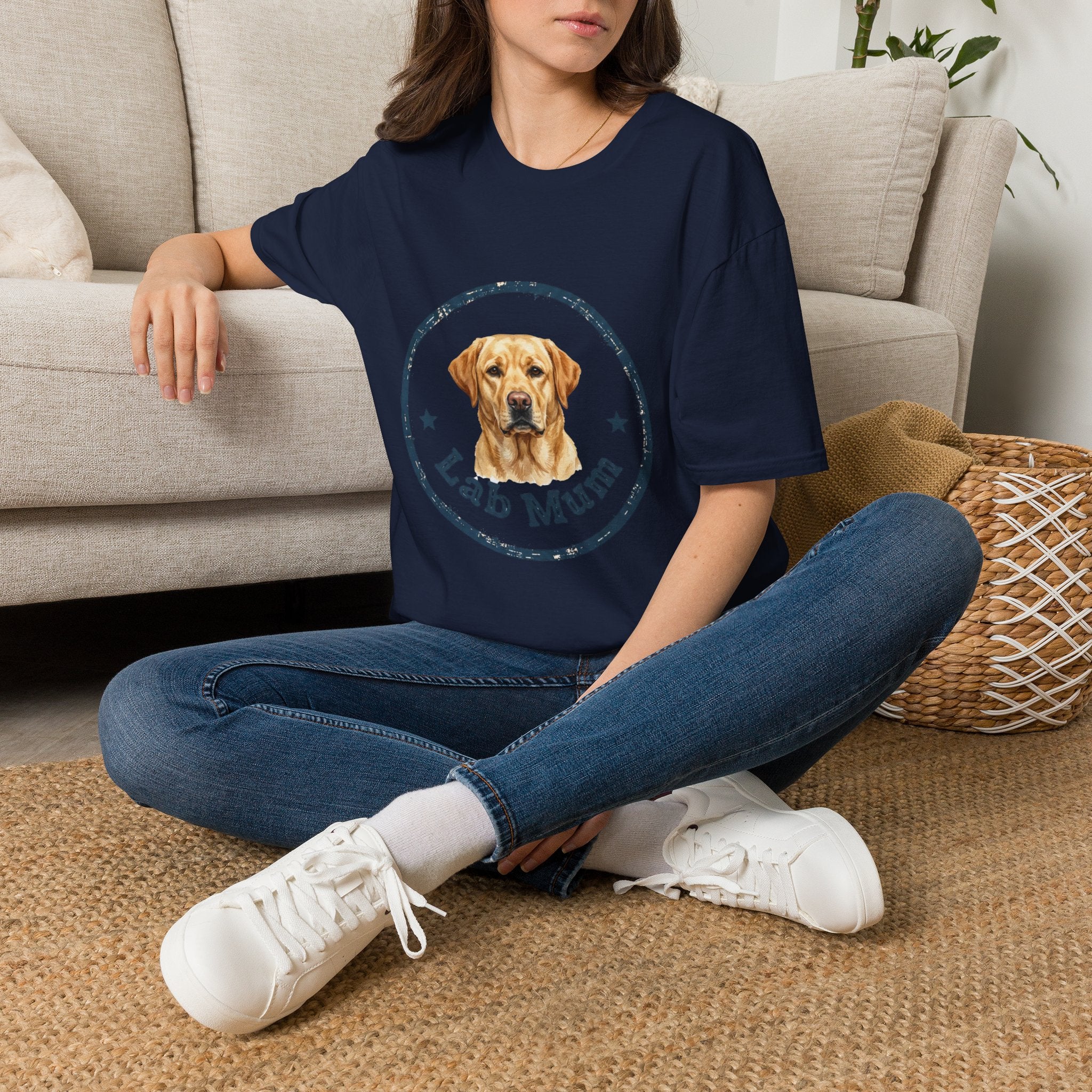 Labrador Mum T-Shirt · Lab Retriever Gift · Dog Mum Tee