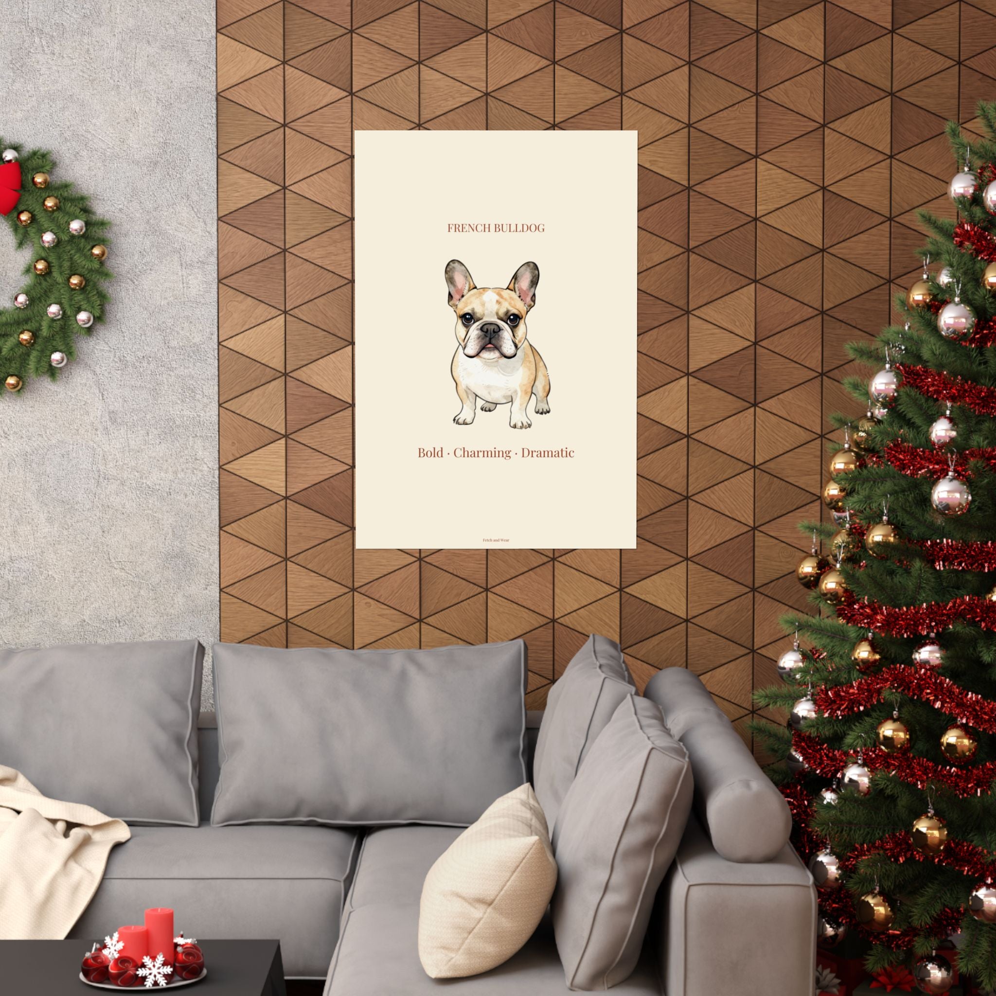 French Bulldog Print · Dog Breed Wall Art · Frenchie Gift · Matte Poster