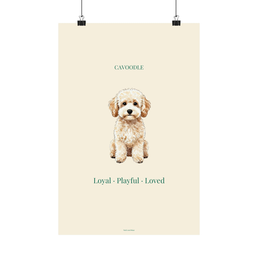 Cavoodle Print · Dog Breed Wall Art · Cavoodle Gift · Matte Poster