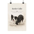 Border Collie Print · Dog Breed Wall Art · Border Collie Gift · Matte Poster