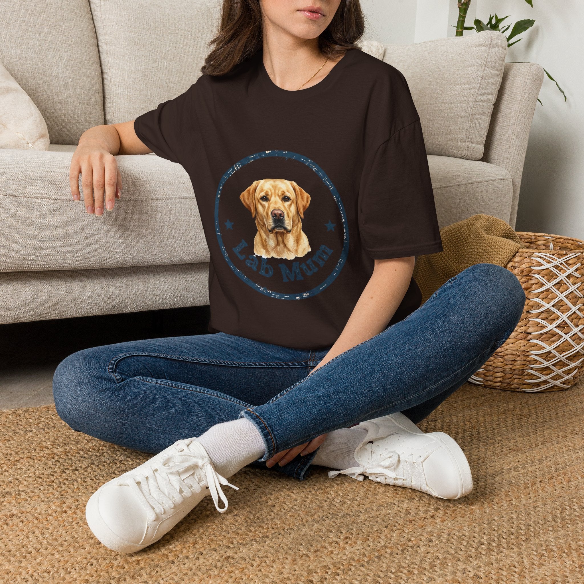 Labrador Mum T-Shirt · Lab Retriever Gift · Dog Mum Tee