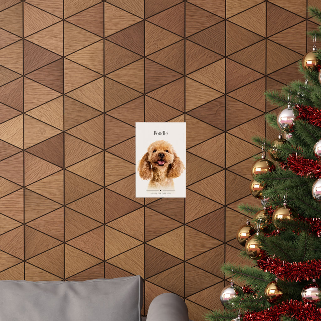 Poodle Print · Dog Breed Wall Art · Poodle Gift · Matte Poster