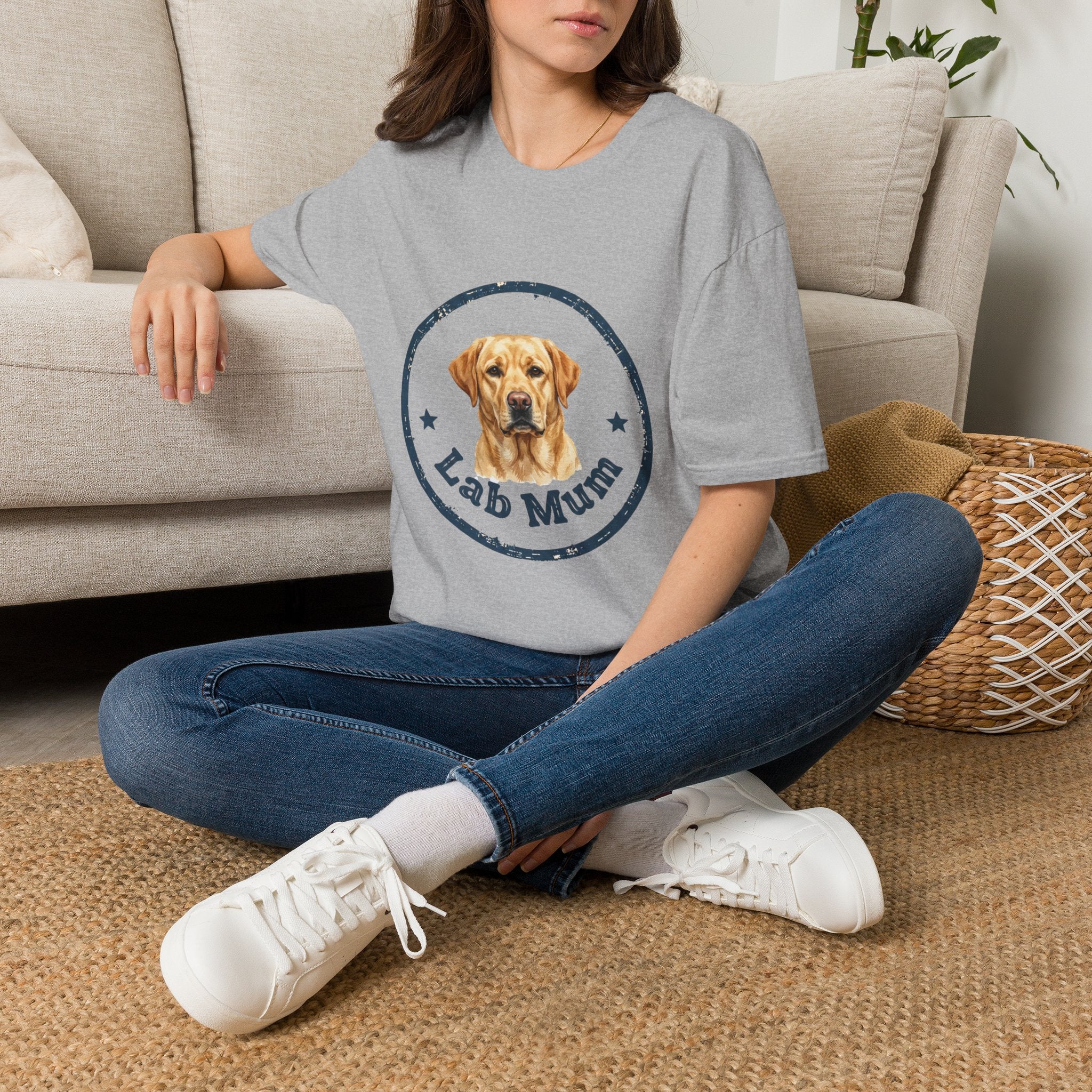Labrador Mum T-Shirt · Lab Retriever Gift · Dog Mum Tee