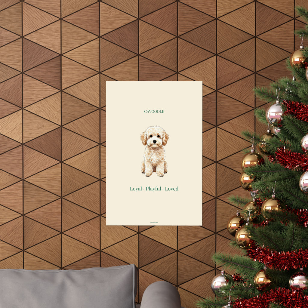 Cavoodle Print · Dog Breed Wall Art · Cavoodle Gift · Matte Poster