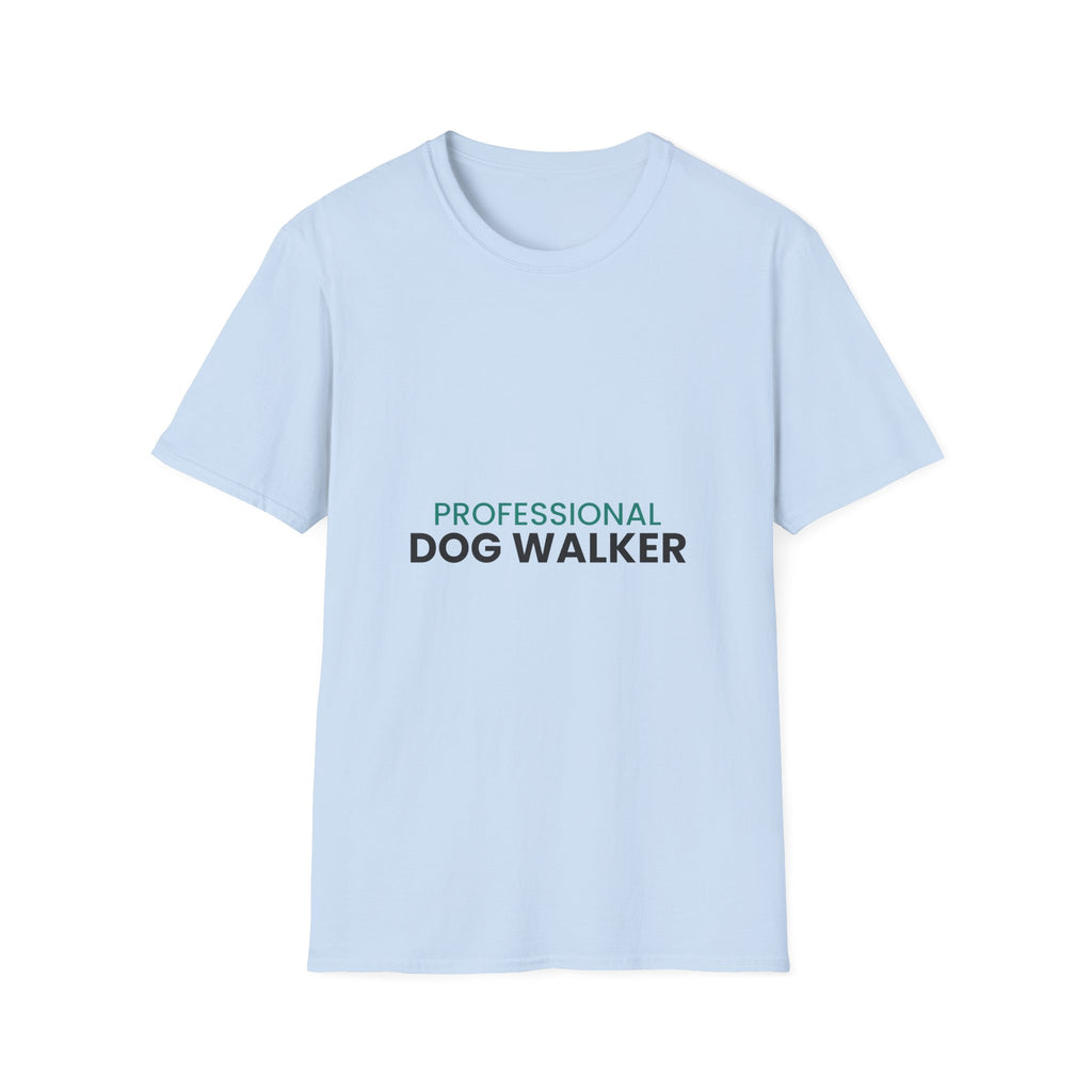 Professional Dog Walker T-Shirt · Dog Lover Gift · Minimal Dog Owner Tee